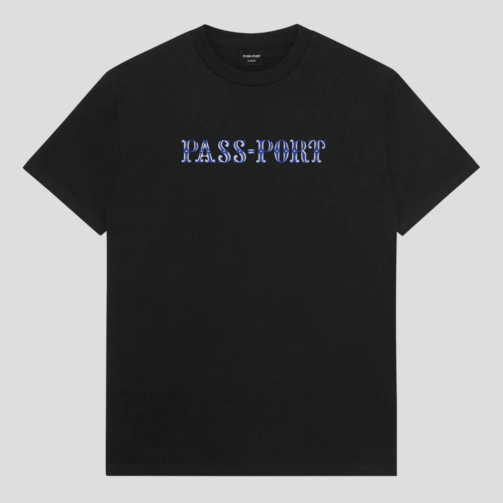 The Passport Glint Men's T-Shirt in Black 1