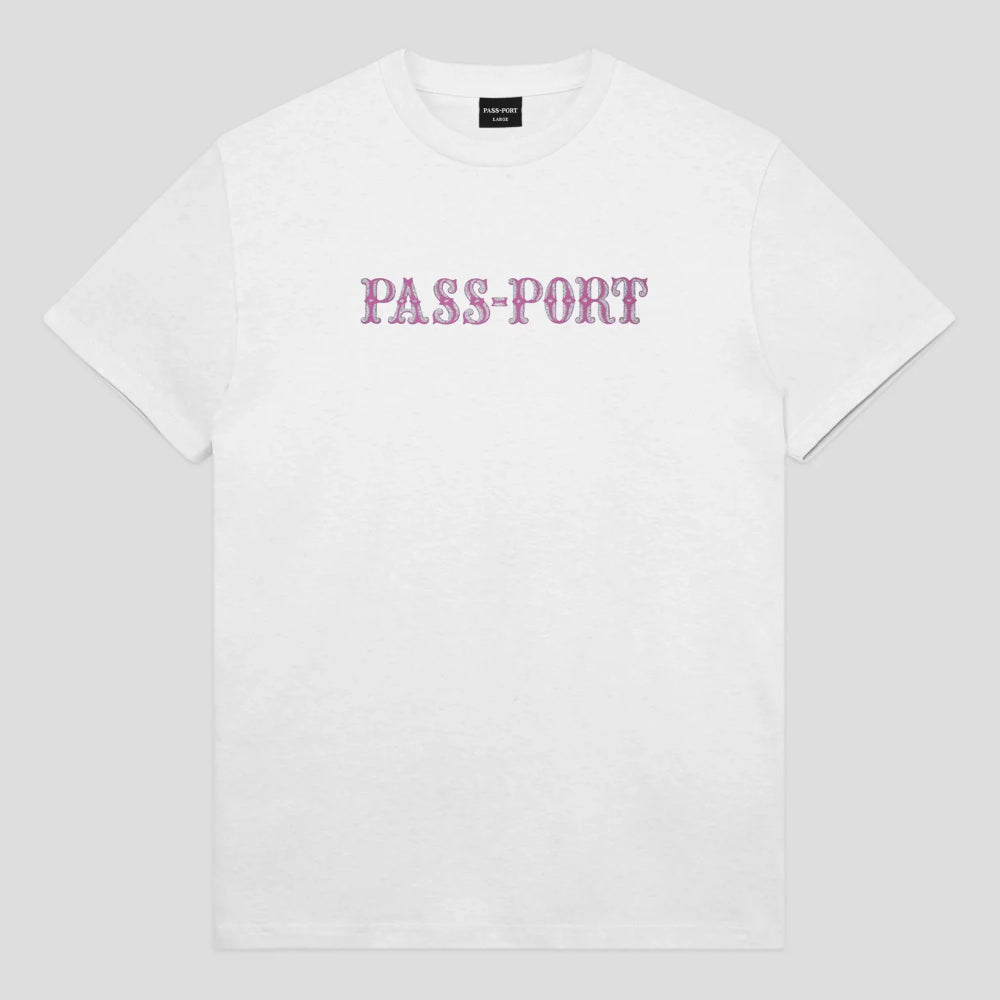 The Passport Glint Men's T-Shirt in White 1