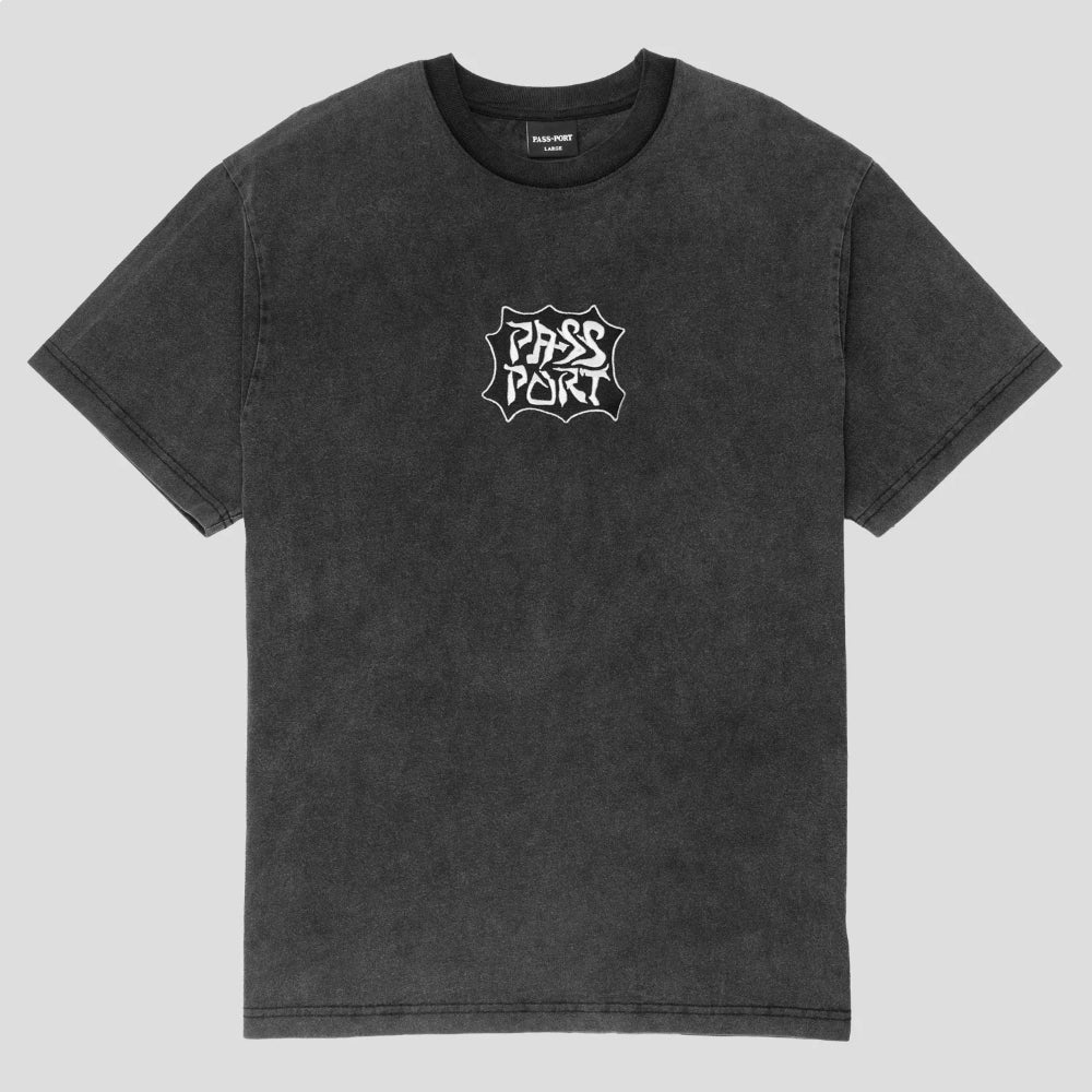 The Passport Glyph Men's T-Shirt in Acid Black