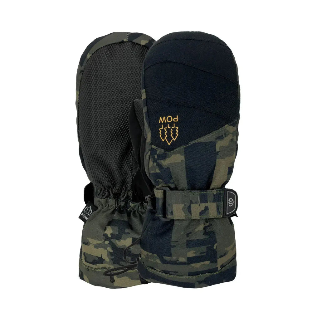 The Pow Ascend Kid's Mitts 2023 in Camo