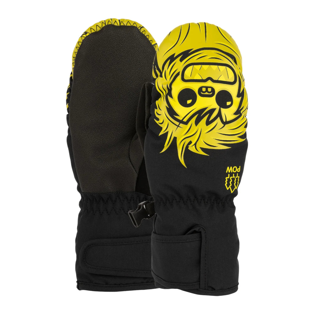 The Pow Critter Kid's Mitts 2024 in Black