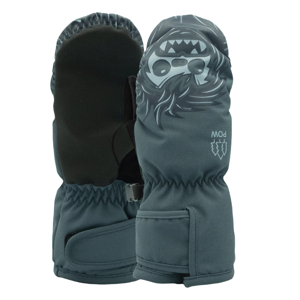 The Pow Critter Kid's Mitts 2026 in Dark Slate