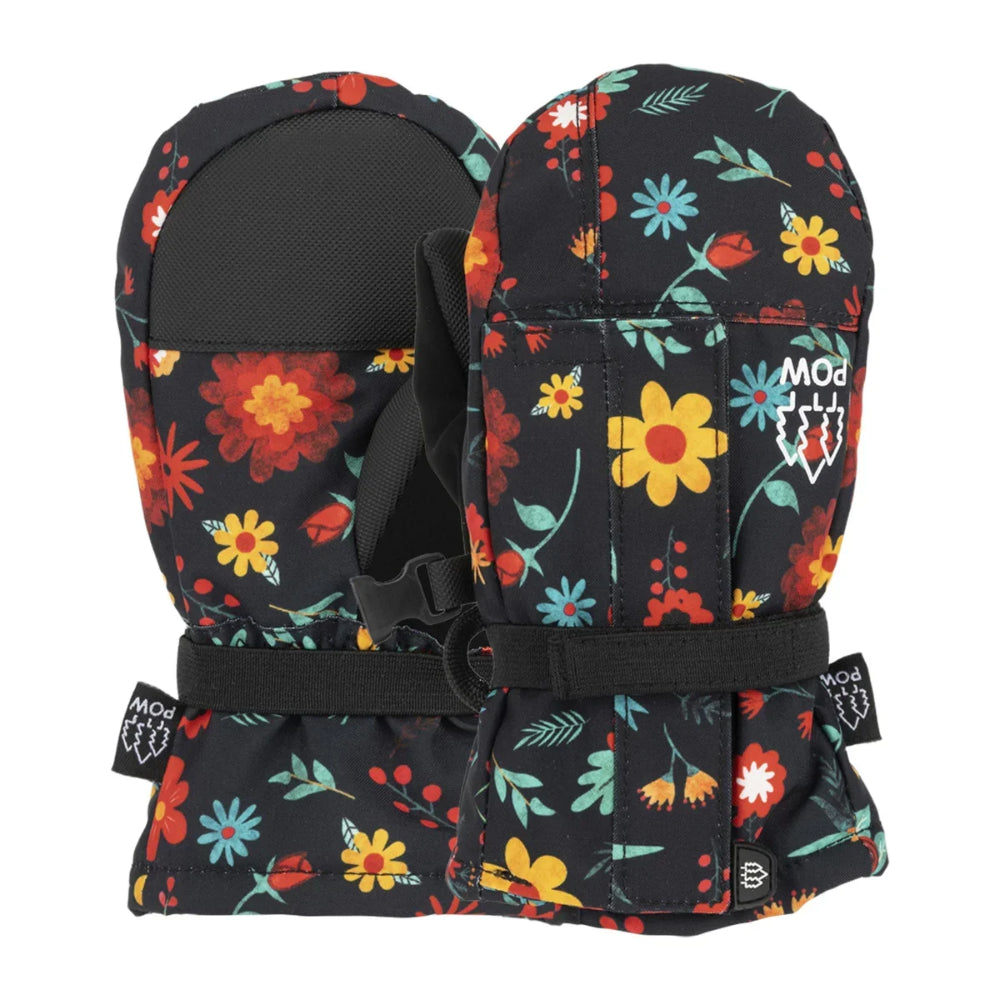 The Pow MC Kid's Mitts 2024 in Floral