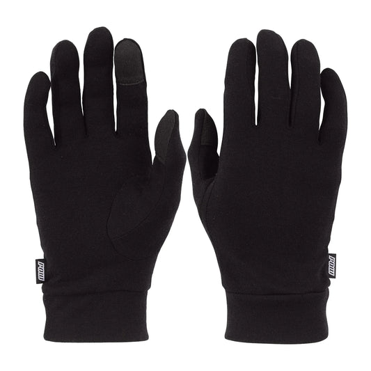 The Pow Merino Liner Kid's Gloves 2023 in Black