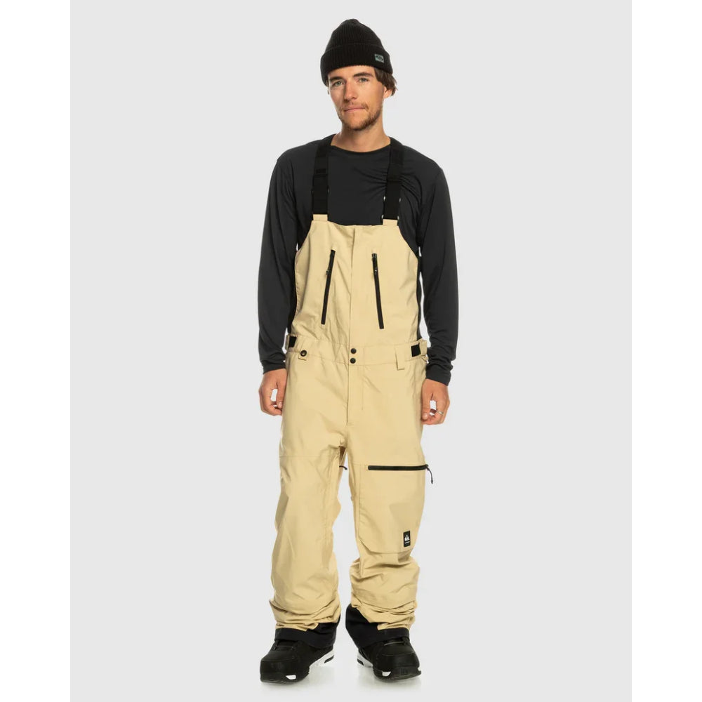 The QuikSliver Altostratus Stret Gore-Tex Men's Bib Overalls 2024 in Pale Khaki 1