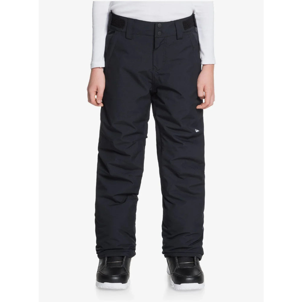 The Quiksilver Estate Kids Snow Pants 2023 in Black 1
