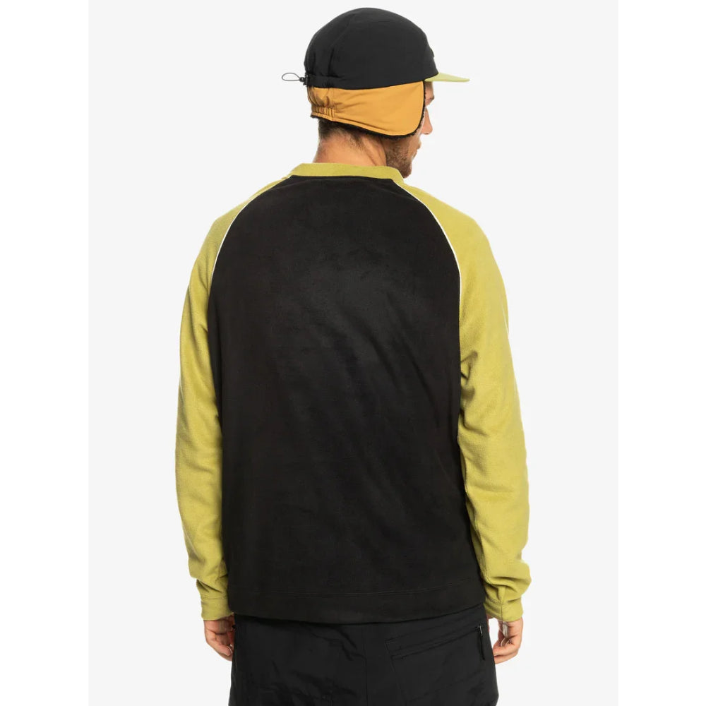 The Quiksilver Flame On Men's Fleece 2024 in Green Olive 2