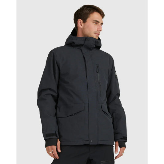 The Quiksilver Mission Solid Men's Jacket 2024 in True Black 1