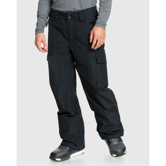The Quiksilver Porter Shell Men's Snow Pants 2022 in True Black 1