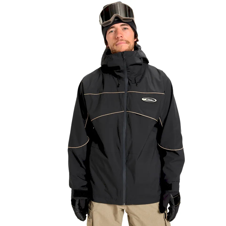The Quiksilver Radicalo 20K Men's Snow Jacket 2026 in True Black