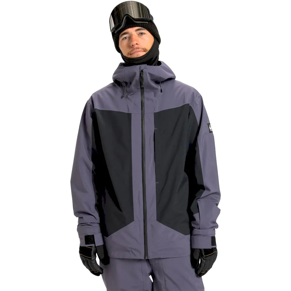 The Quiksilver Ultralight Stretch 20K Men's Snow Jacket 2026 in Graystone
