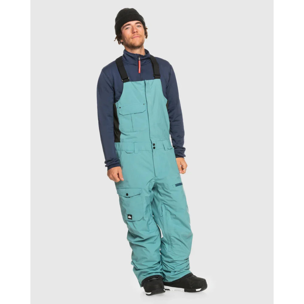 The Quiksilver Utility Men's Bib Overalls 2024 in Brittany Blue 1