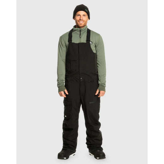 The Quiksilver Utility Men's Bib Overalls 2024 in True Black 1
