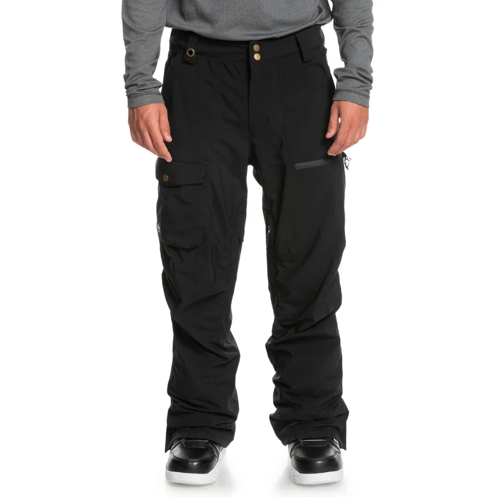 The Quiksilver Utility Men's Snow Pants 2024 in True Black 1