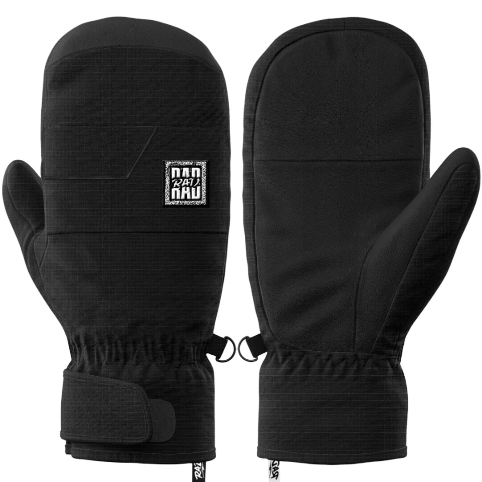 The Rad Weekender Mitts 2026 in Ripstop Black