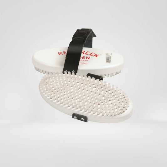 The Red Creek Oval Racing Silver Nylon Hand Brush