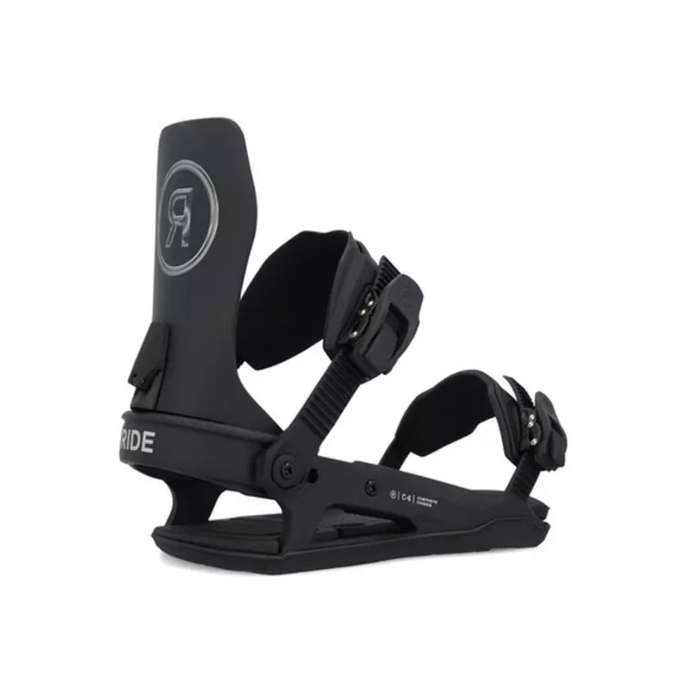 The Ride C-6 Men's Snowboard Bindings 2025 in Black