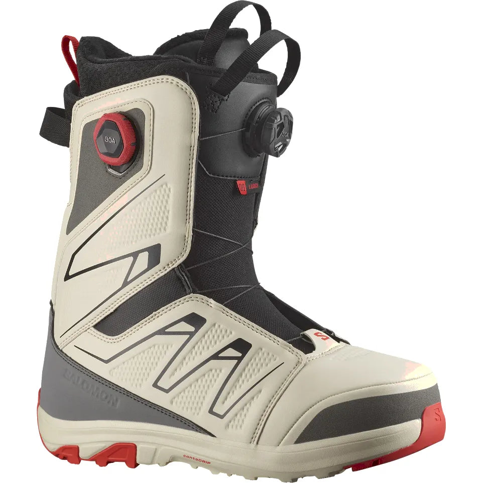 The Salomon Launch Boa Men's Snowboard Boots 2026 in Vanilla Ice