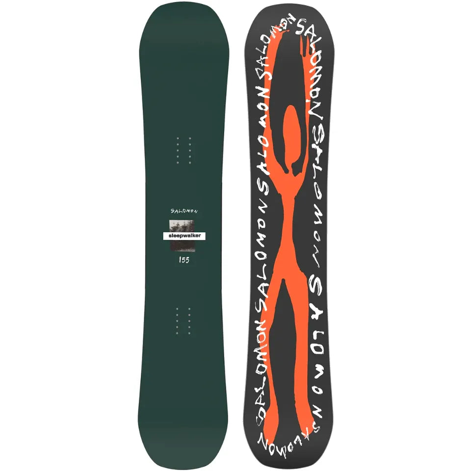 The Salomon Slewpwalker Men's Snowboard in Black