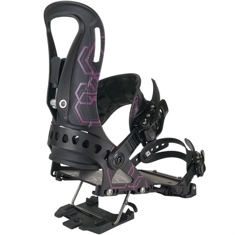 The Spark Surge Womens Splitboard Bindings 2022 in Black Pink 2