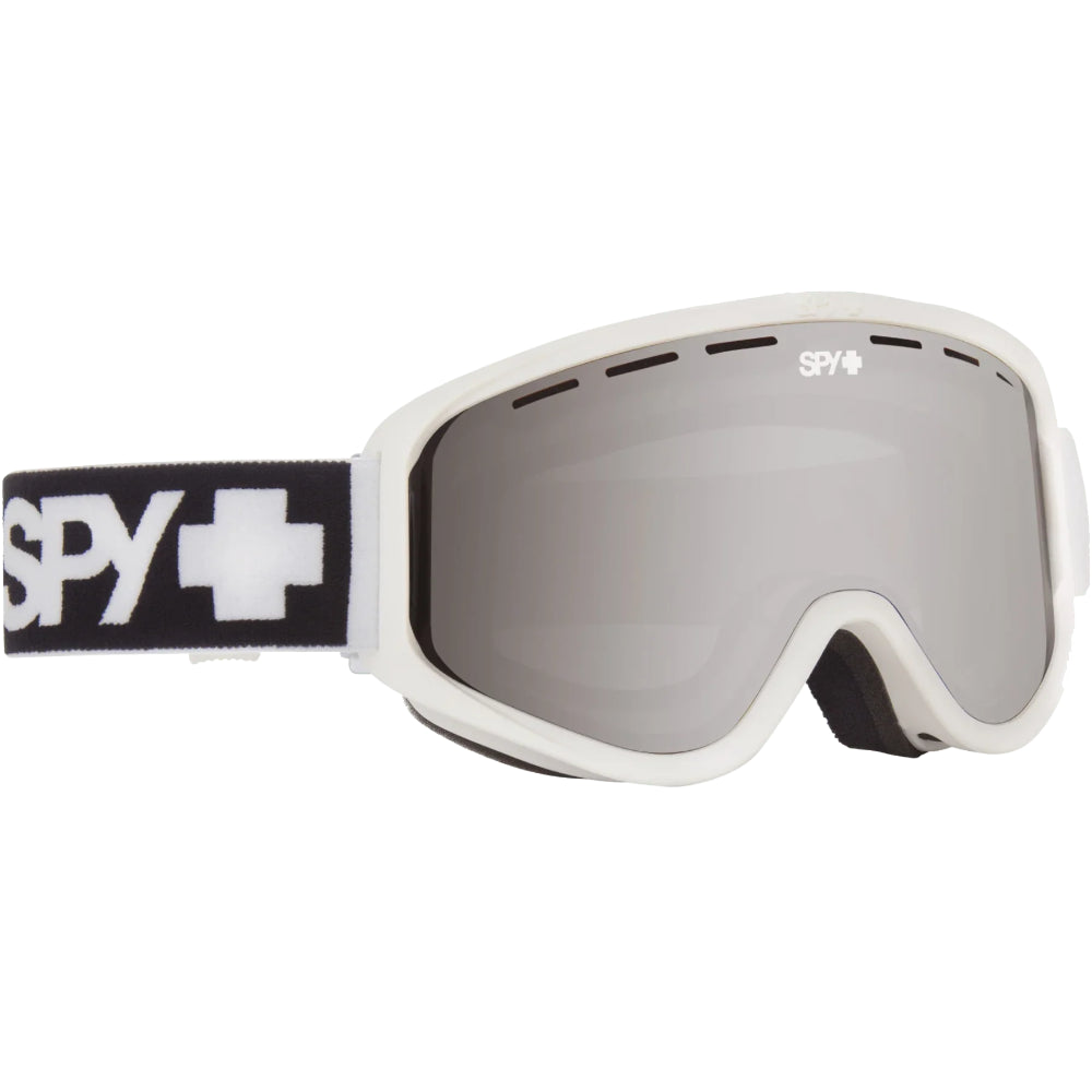 Spy Woot Goggles 2023 in Matte White Goggle, Bronze/Silver Spectra Mirror & LL Persimmon