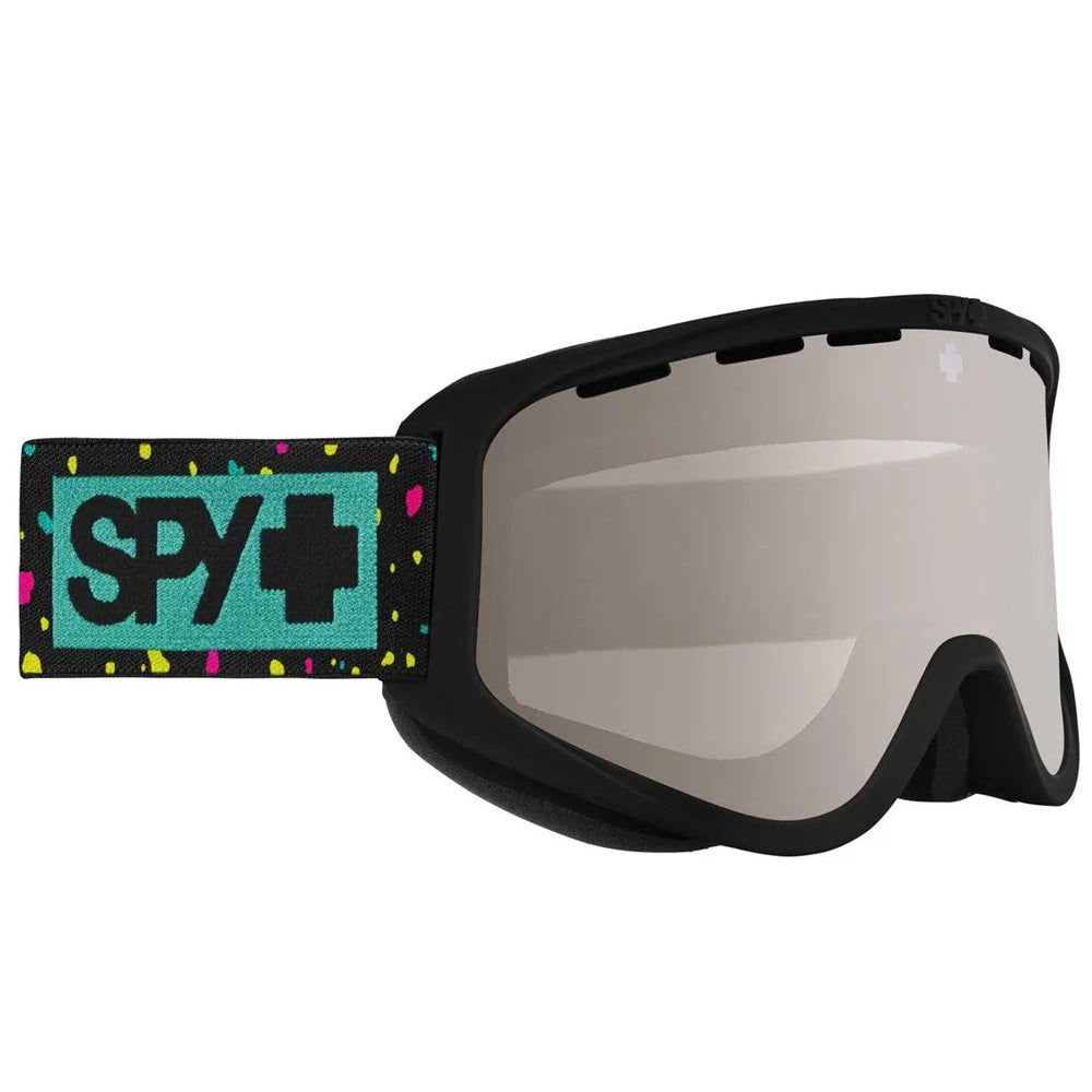 The Spy Woot Goggles 2023 in Neon Splatter Goggle, Bronze/Silver Spectra Mirror & LL Persimmon