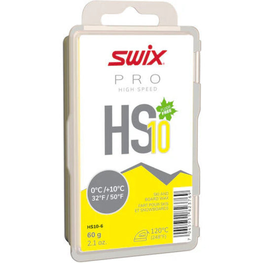 The Swix HS-10 Yellow Flouro Free Glidewax 60g