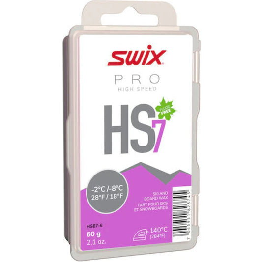 The Swix HS-7 Violet Flouro Free Glidewax 60g