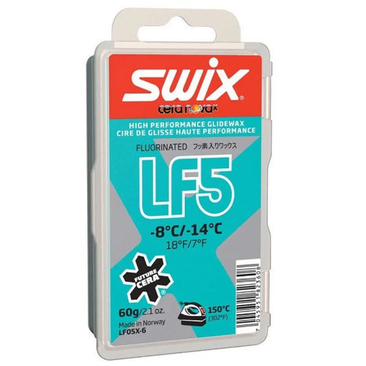 The Swix LF-5 Turquoise Glidewax 60g
