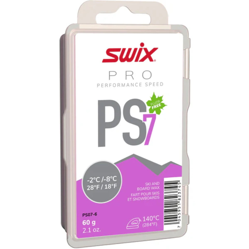 The Swix PS-7 Flouro Free Glidewax 60g
