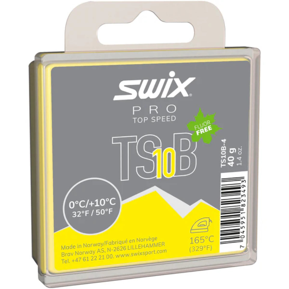 The Swix TSB-10 Black Flouro Free Glidewax 180g
