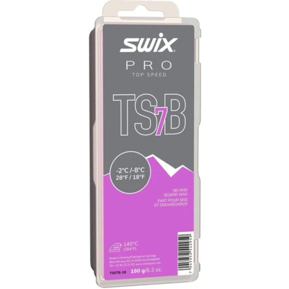 The Swix TSB-7 Black Flouro Free Glidewax 180g