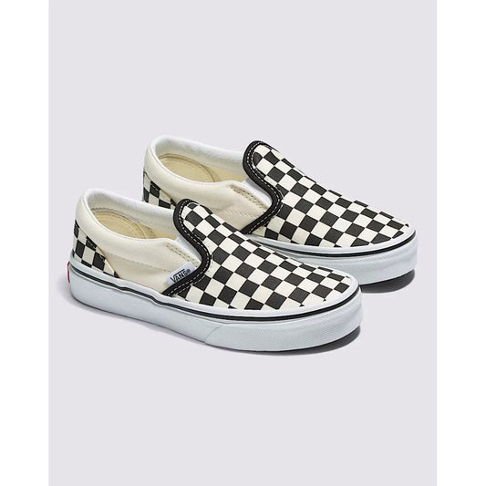 The Vans Classic Slip On Kids Skate Shoes 2021 in Checkerboard