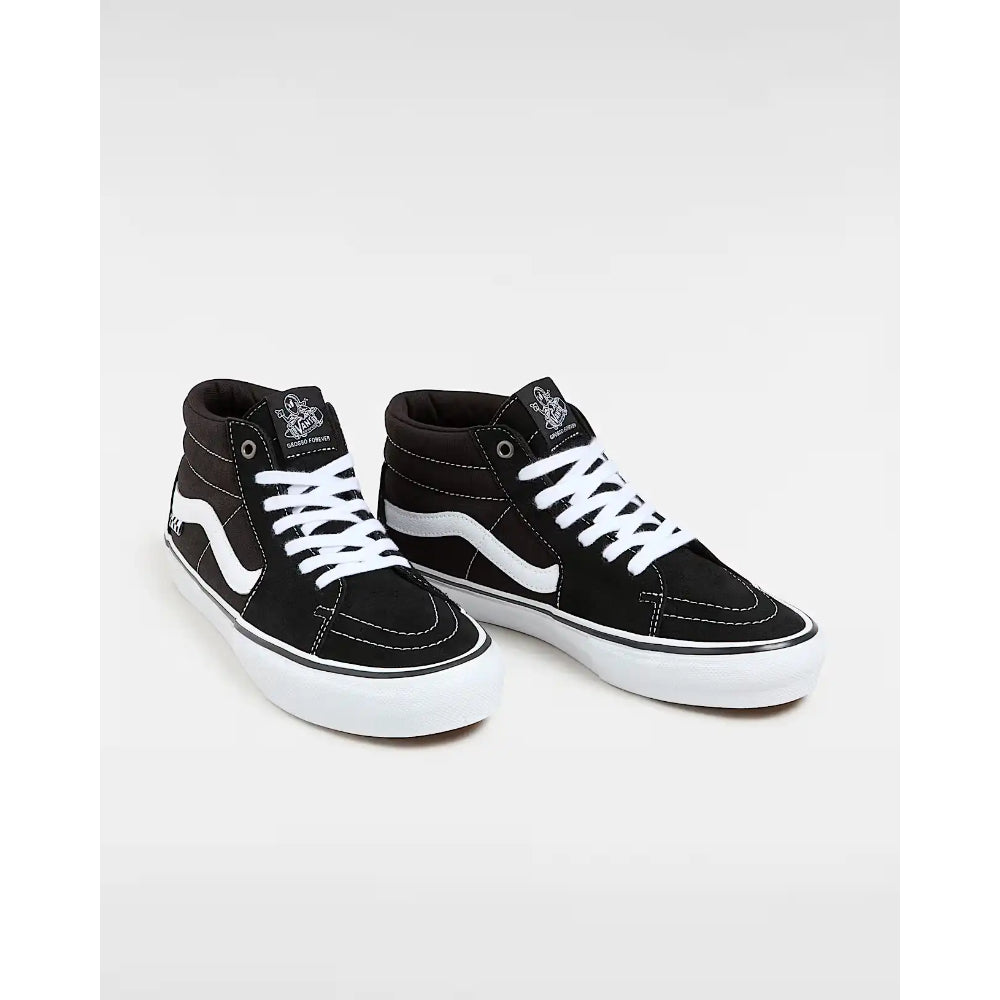 The Vans Grosso Mid Skate Shoes 2022 in Black
