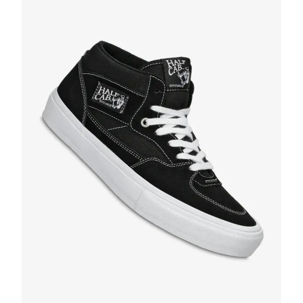 The Vans Half Cab Skate Shoes 2021 in Black White