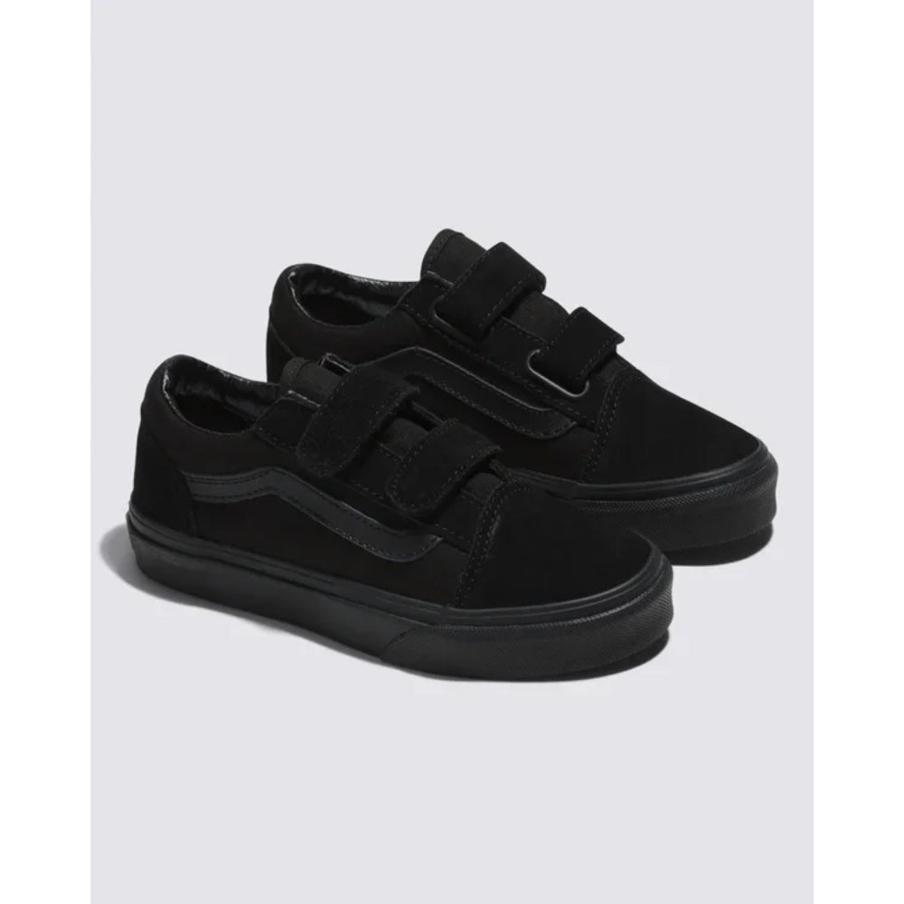 The Vans Old Skool V Kid's Shoes 2023 in Black Black