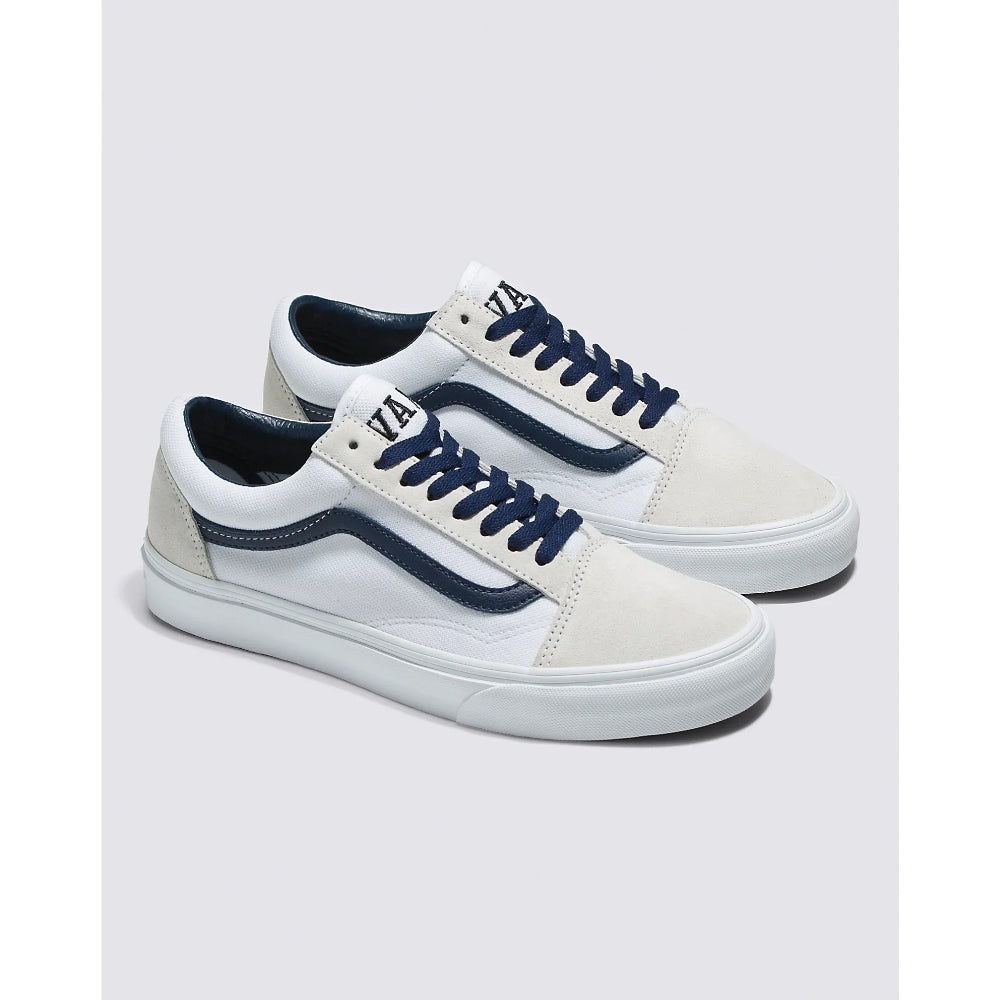 The Vans Old Skool Vans Club Shoes 2023 in White Navy
