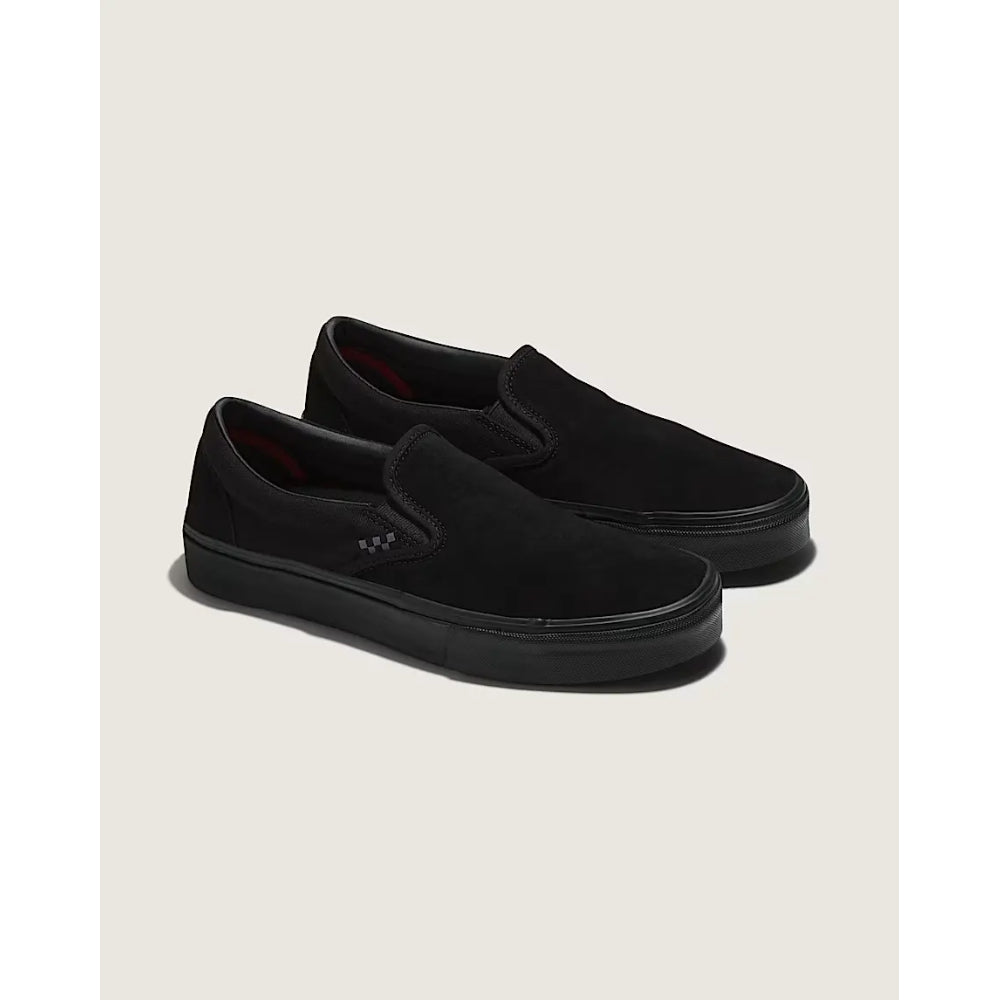 The Vans Slip On Skate Shoes 2021 in Black Black