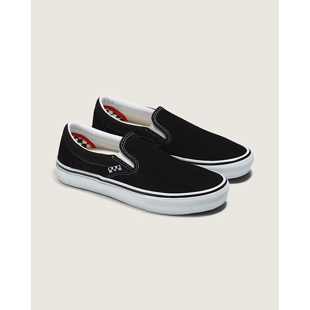The Vans Slip On Skate Shoes 2021 in Black White