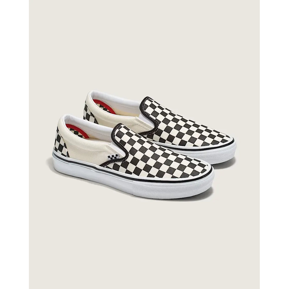 The Vans Slip On Skate Shoes 2021 in Checkerboard