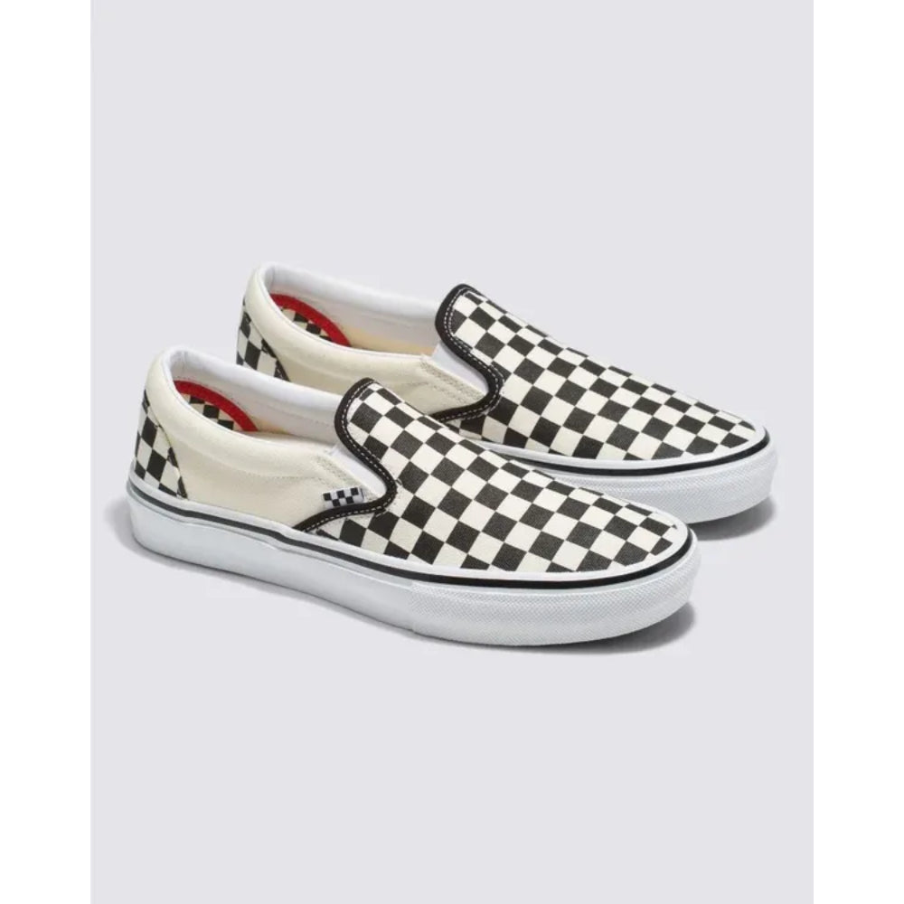 The Vans Slip On Skate Shoes 2023 in Checkerboard