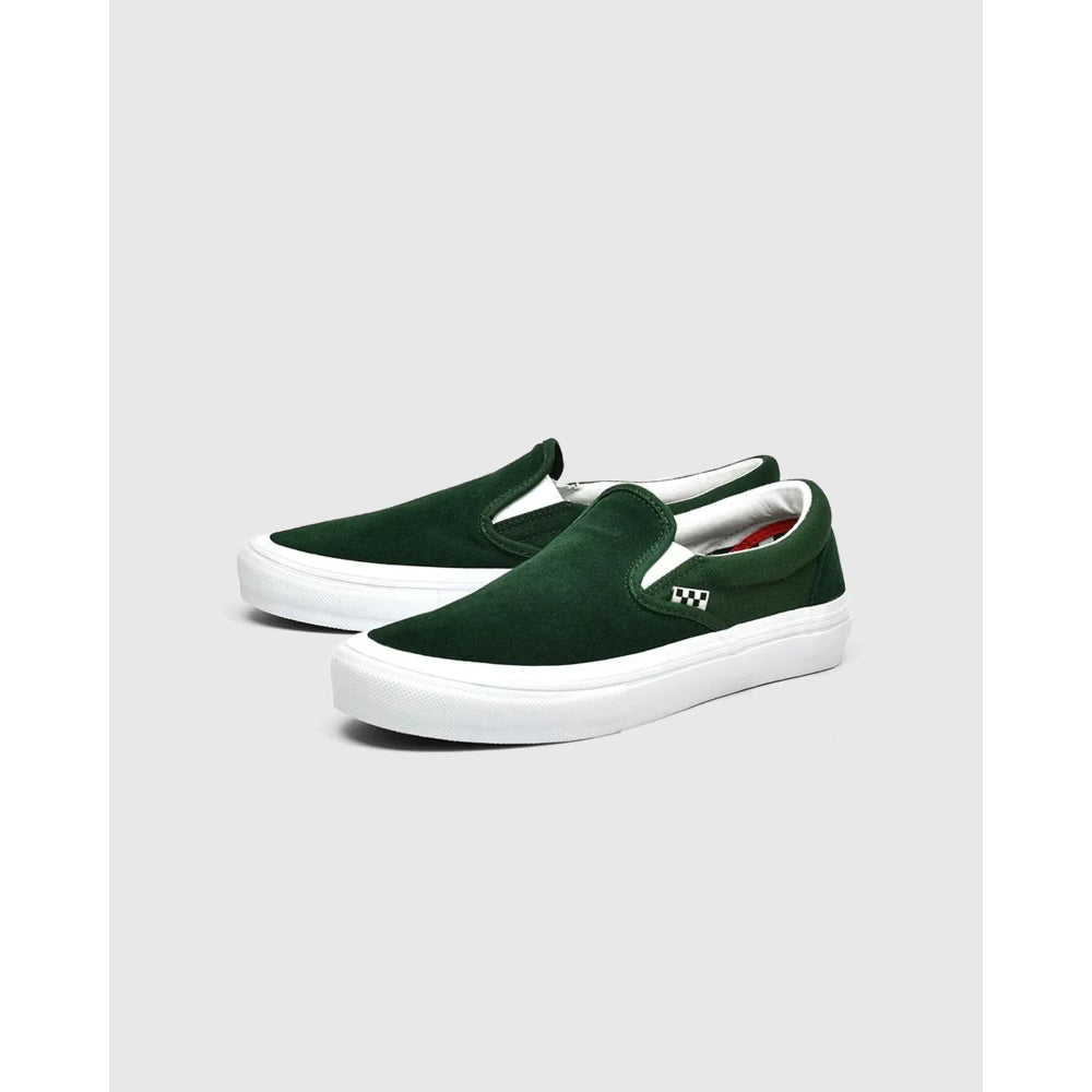 The Vans Slip On Skate Shoes 2023 in Green White