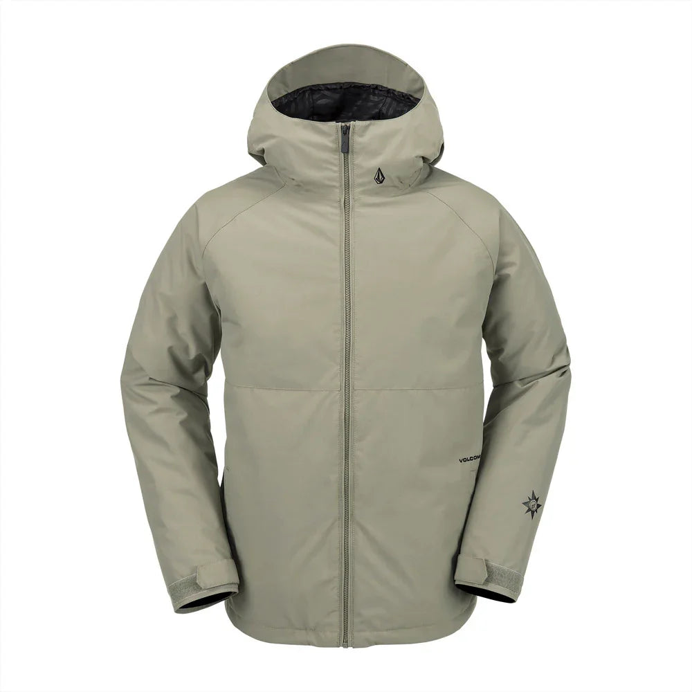 The Volcom 2836 Insulated Men's Jacket 2024 in Light Military 1