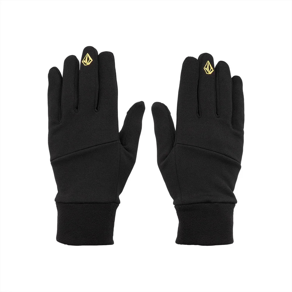 The Volcom 91 Gore-Tex Mitts 2024 Fleece Lining in Black