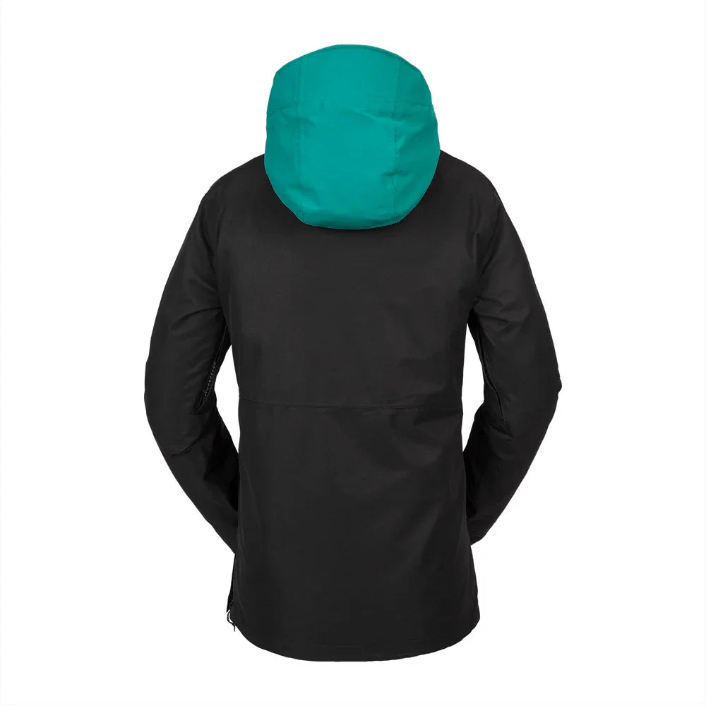 The Volcom Ashfield Women's Pullover Jacket 2024 in Black 2