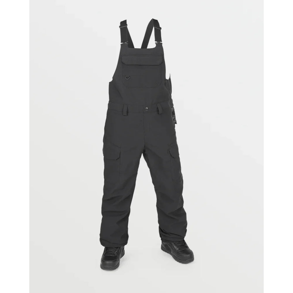 The Volcom Creston 3D Stretch Women's Bib Overalls 2024 in Black 1