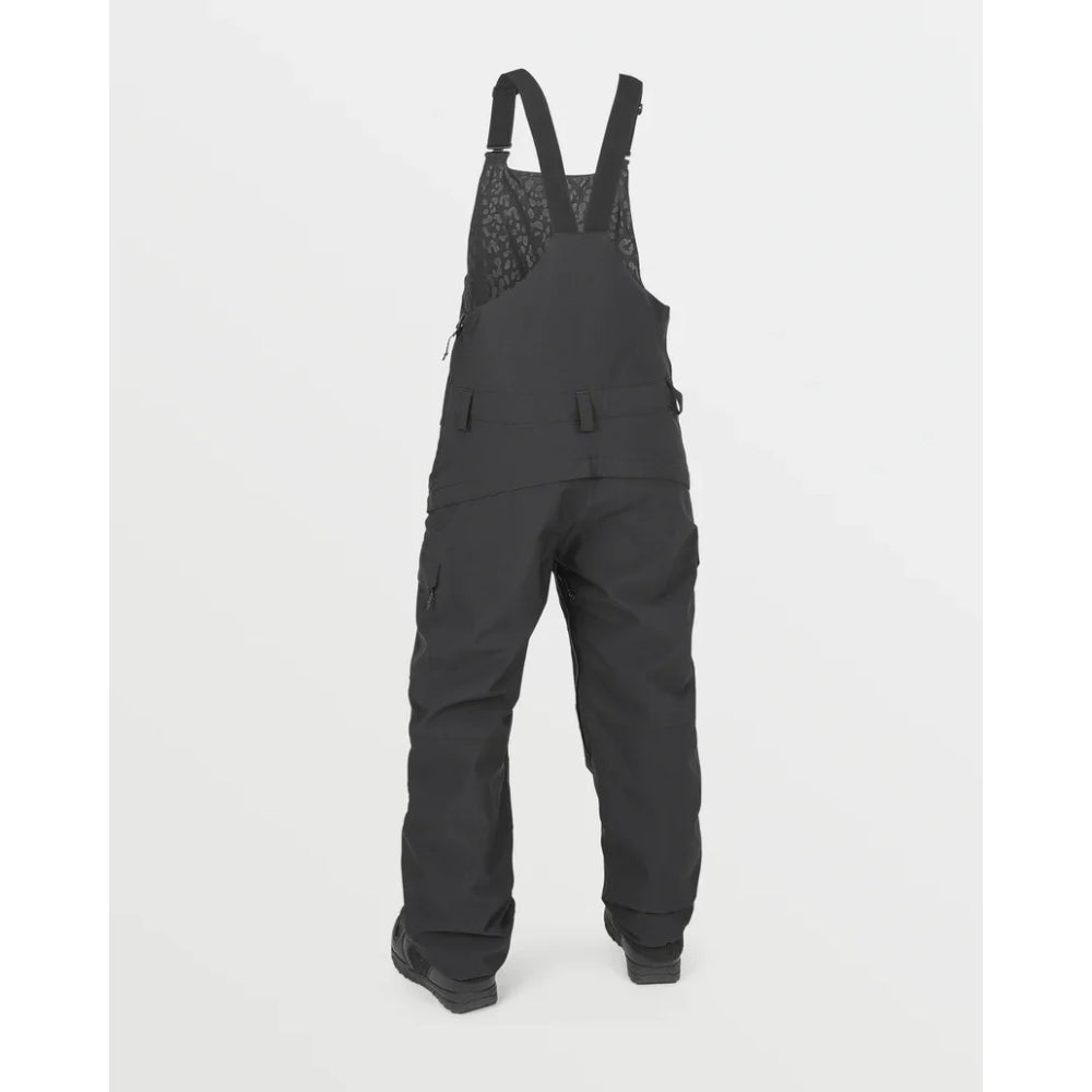 The Volcom Creston 3D Stretch Women's Bib Overalls 2024 in Black 2