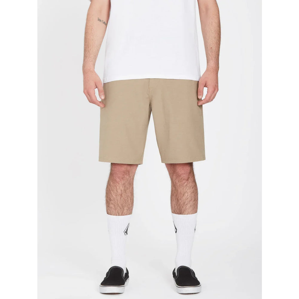 The Volcom Frickin Cross Shred 20" Shorts 2022 in Khaki 3