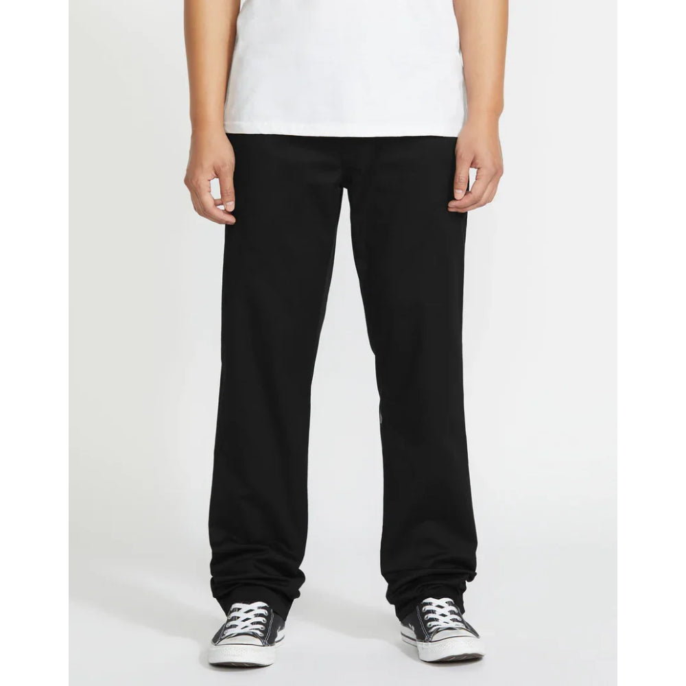 The Volcom Frickin Modern Stretch Pants 2023 in Black 1
