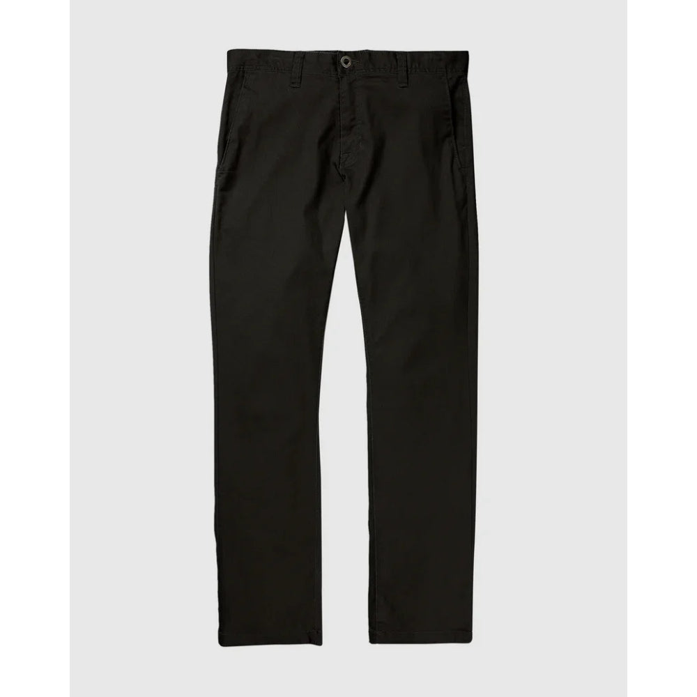 The Volcom Frickin Regular Stretch Denim Jeans 2023 in Black 1